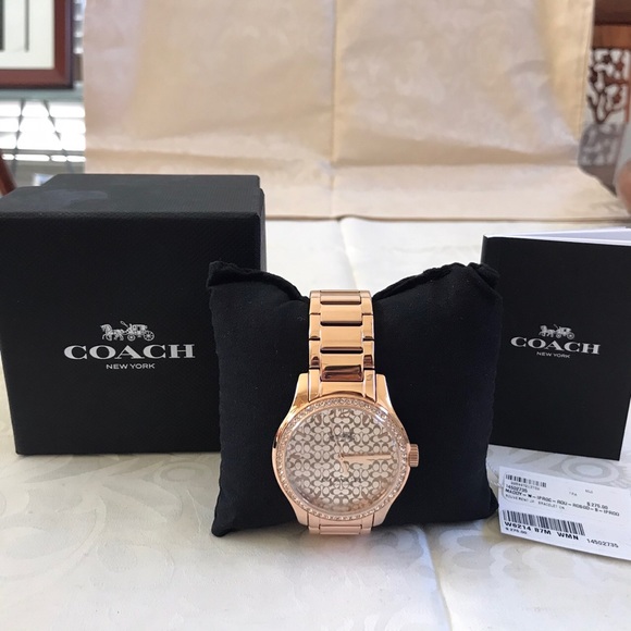 Coach Women Rose Gold Maddy watch - Picture 1 of 4